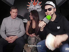 Small titted, dark haired girl, Mina Alpina is having very rough sex with a stranger