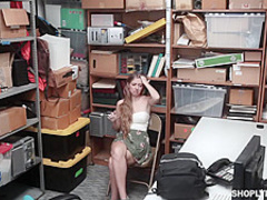 Alyce Anderson is not as experienced shoplifter as she is when it comes to sucking cocks