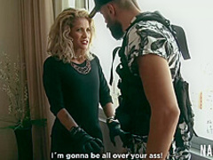 Small titted blonde is sucking cock like a pro and getting fucked the way she likes