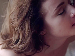 Small tited brunette babe, Kelly Madison is eagerly sucking her horny friend’s big meat stick