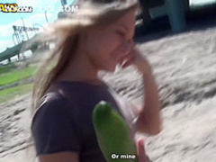 Nestee Shy and her friend fuck in the forest