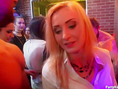 A group sex at the party is the best way to spice it up properly