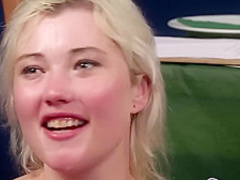 After a great blowjob, a hot blonde maid, Misha Mayfair got a nice facial cumshot