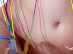 Two young lesbians enjoy their bodies