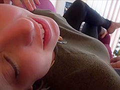 Briana Beach is a dirty minded mommy who likes to suck her step- sons cock