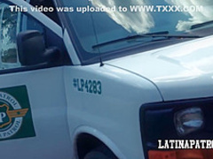 Latin babe with sensual lips is a dream coming true for every horny guy out there