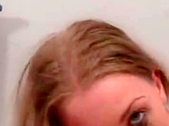 This blonde has a great deep throat!