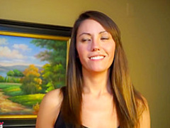 Zoey is masturbating in this porn casting