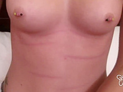 Naughty blonde is ready to suck her best friends dick before getting fucked and creampied