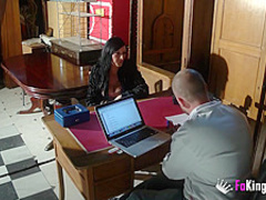 Rosa Garcia tries out a porn casting