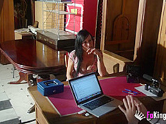 Rosa Garcia tries out a porn casting