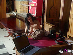 Rosa Garcia tries out a porn casting