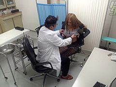 Petite student is often visiting her doctor and enjoying when she has to get naked