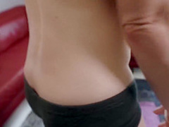 Astonishing blonde woman with big tits, Cory Chase is having steamy sex with her personal trainer