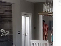 Seductive Latin chick and Mr. Latino are fucking in his bedroom, in the late afternoon