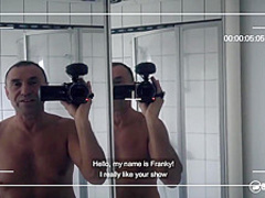 Hot, tattooed blonde, Dana Jayn is working as a reporter and often having casual sex sessions