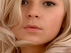 Seductive blonde babe is naked and ready to masturbate, because she likes to experience orgasms