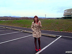 Red haired mature, Morgane likes to secretly have sex with her neighbor, until they all cum