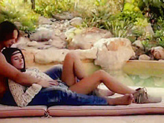 Jessica gets fucked outside until she cums