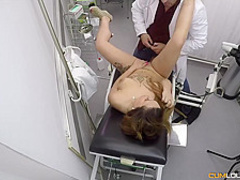 Melany Kiss is having sex in a gynecologists office, and enjoying every second of it