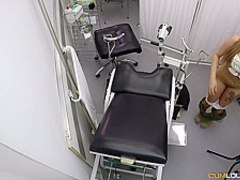 Melany Kiss is having sex in a gynecologists office, and enjoying every second of it