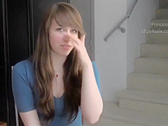 Lovely, amateur chick with braces is sucking dicks like a pro whore, because she likes doing it