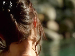 Dillion Harper plays with herself by the pool