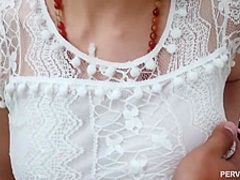 Delightful lady and a handsome, young man are about to have a great time with each other