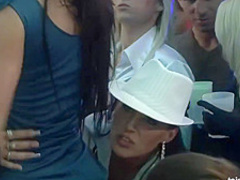 Horny women are screaming from pleasure during a wild orgy, because they like it a lot