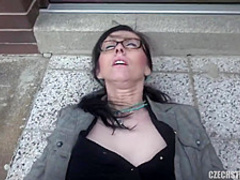 Veronika fucks a stranger in the street