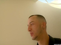 Charismatic babe, Riley Reid knows how to amuse her boyfriends friend while waiting for him