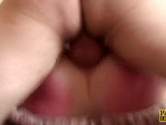 Good looking, mature woman is eagerly sucking her lovers dick and getting it inside her wet pussy