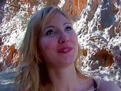 Cristal Cherry is a smoking hot woman who likes to get fucked in the nature