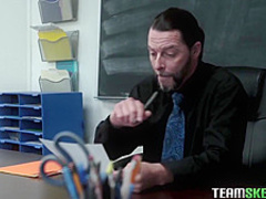 Gracie May Green is having casual sex with her teacher, because she likes his cock