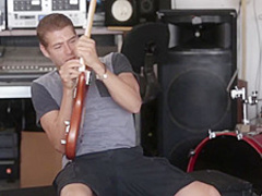 Valentina Nappi can't resist a guitar player