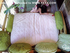 Teen college girls having a sexy threesome