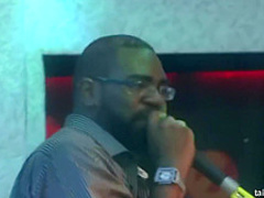 Smashing women are making love in front of other people and enjoying every second of it