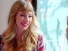 Cherie DeVille, Ivy Wolfe and Scarlett Sage are having a threesome in the late afternoon