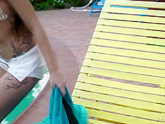 Cameron Canela is having sex in the bedroom, with a guy who is not her boyfriend