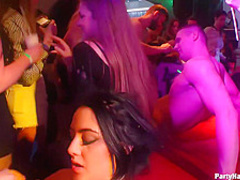 Insatiable girls went to a random party to have sex with handsome guys they meet there