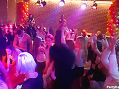 Insatiable girls went to a random party to have sex with handsome guys they meet there