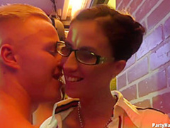 Insatiable girls went to a random party to have sex with handsome guys they meet there