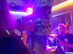 Insatiable girls went to a random party to have sex with handsome guys they meet there