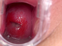 Sydney Cole opens up her pussy for us