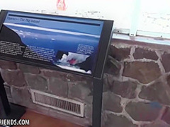 After a blowjob, a hot babe, Lily Adams is taking a big dick in her soft cunt