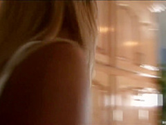 Horny black guy likes to fuck a submissive blonde, while her boyfriend is at home