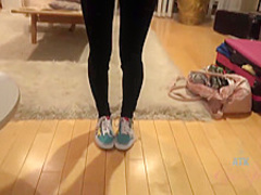 Carmen Rae is sitting on the bed and watching, while her guy is licking her wet pussy