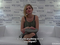 Czech slut getting fucked after interview