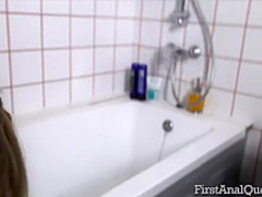 Anal sex loving babe with blonde hair got a thick dick up her tight ass