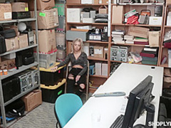 Slutty Allie Nicole is about to get fucked after getting caught shoplifting, to learn her lesson